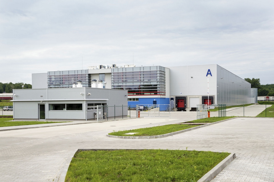 Exterior of a modern factory